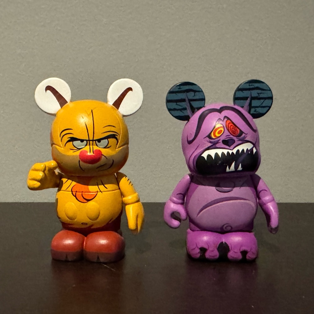 Disney Vinylmation Hercules 3” Lot Of 2 Phil And Pain And Panic Collectible